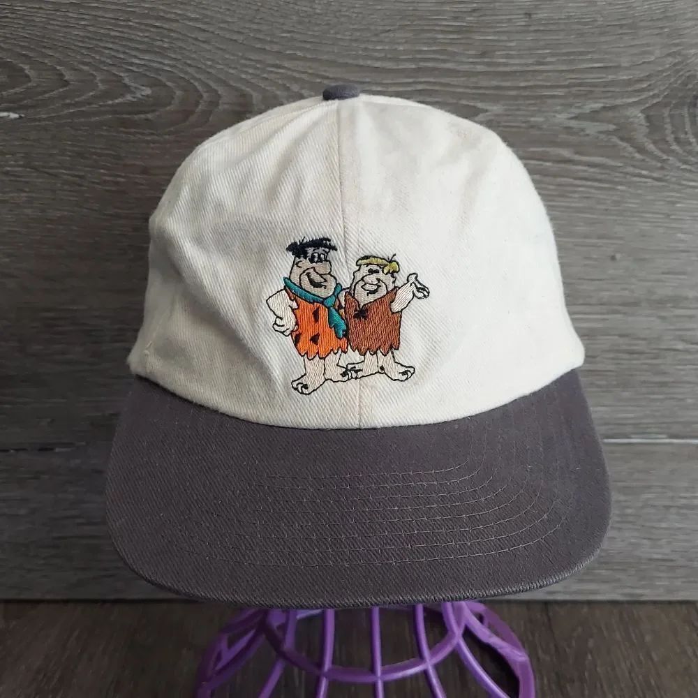Vintage Cartoon Network Flintstones TV Show 90's Snapback Hat Cap - Adult Size